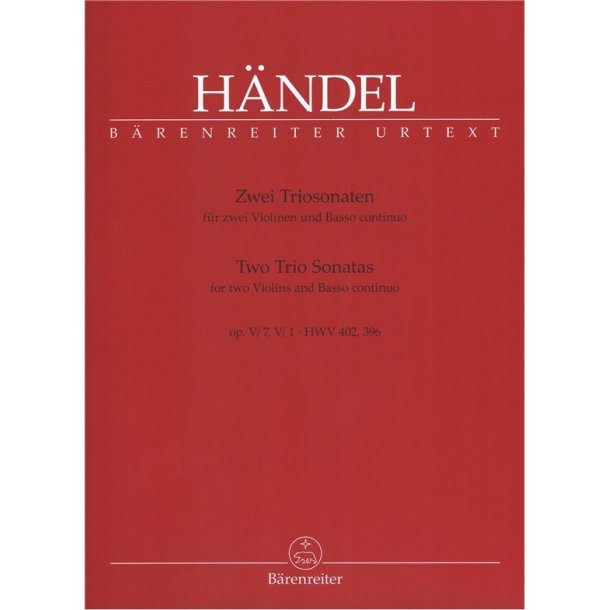 2 Trio Sonatas from op. 5 - H&auml;ndel, Georg Friedrich