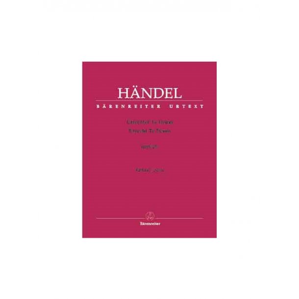Utrecht Te Deum - H&auml;ndel, Georg Friedrich