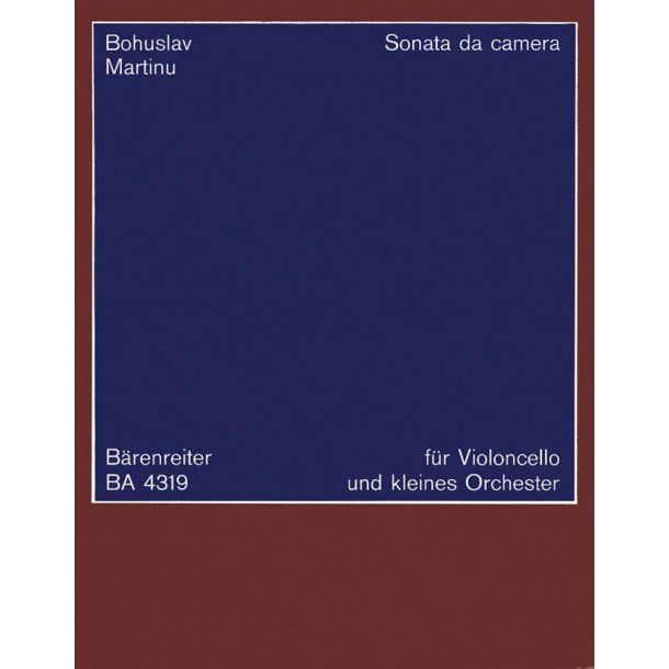 Sonata da camera - Martinu, Bohuslav