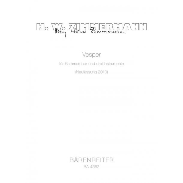 Vesper - Zimmermann, Heinz Werner