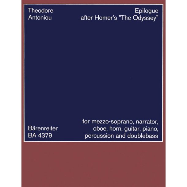 Epilog nach Homers "Odyssee" - Antoniou, Theodore