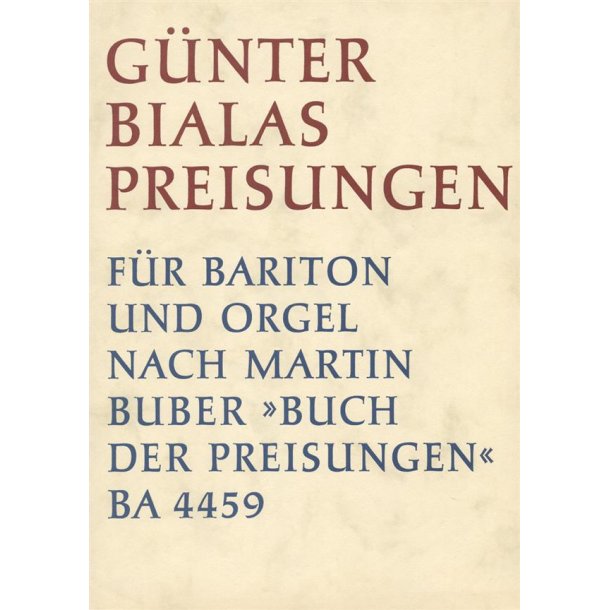Preisungen - Bialas, G&uuml;nter