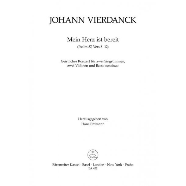 Mein Herz ist bereit - fourdanck, Johann