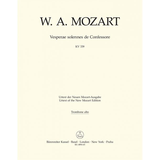 Vesperae solennes de Confessore - Mozart, Wolfgang Amadeus