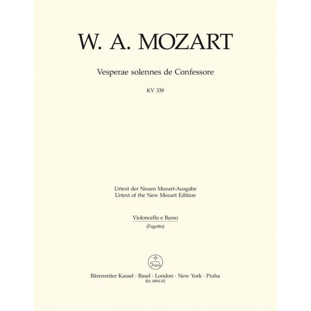 Vesperae solennes de Confessore - Mozart, Wolfgang Amadeus