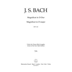 Magnificat - Bach, Johann Sebastian