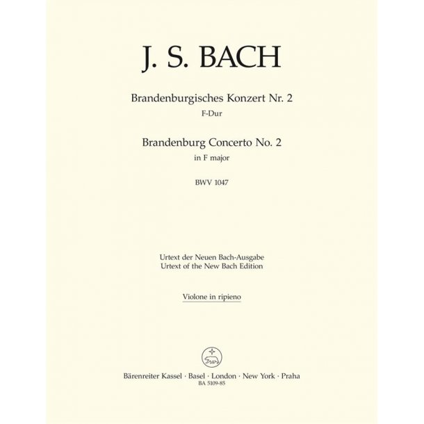 Brandenburg Concerto No. 2 - Bach, Johann Sebastian