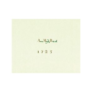 Notebook for Anna Magdalena Bach - Bach, Johann Sebastian
