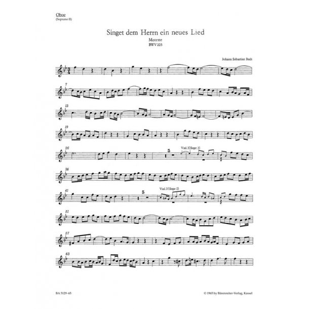 Singet dem Herrn ein neues Lied - Bach, Johann Sebastian