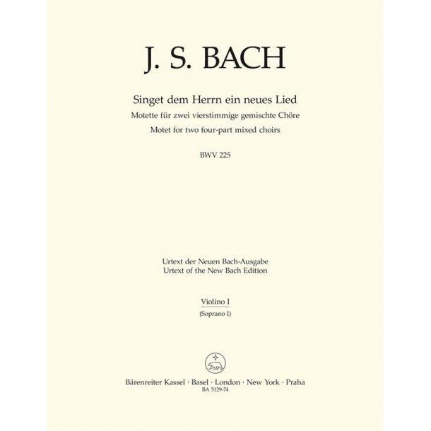 Singet dem Herrn ein neues Lied - Bach, Johann Sebastian