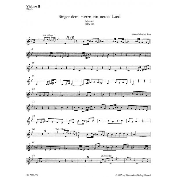 Singet dem Herrn ein neues Lied - Bach, Johann Sebastian