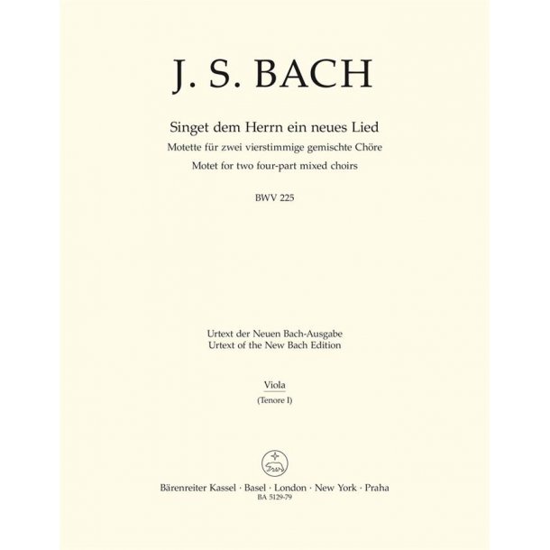 Singet dem Herrn ein neues Lied - Bach, Johann Sebastian