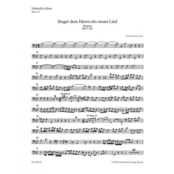 Singet dem Herrn ein neues Lied - Bach, Johann Sebastian