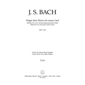 Singet dem Herrn ein neues Lied - Bach, Johann Sebastian
