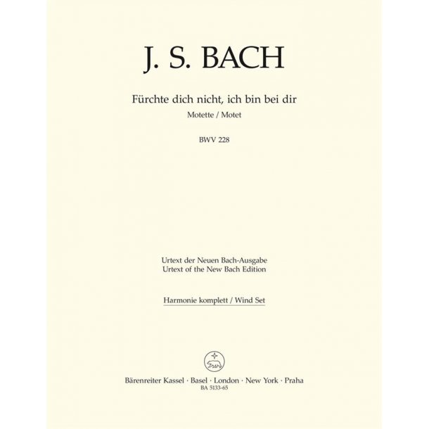 F&uuml;rchte dich nicht, ich bin bei dir - Bach, Johann Sebastian