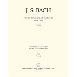 F&uuml;rchte dich nicht, ich bin bei dir - Bach, Johann Sebastian