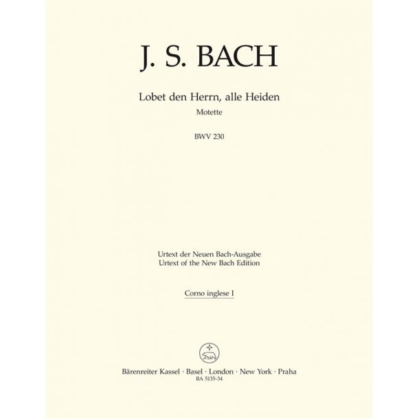 Lobet den Herrn, alle Heiden - Bach, Johann Sebastian