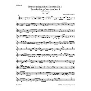Brandenburg Concerto No. 1 and Original Version 