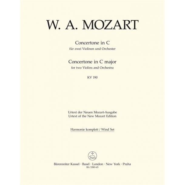 Concertone - Mozart, Wolfgang Amadeus
