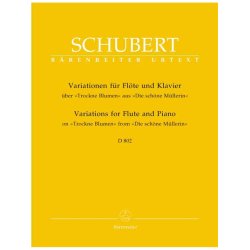 Variationen &uuml;ber "Trockne Blumen" - Schubert, Franz