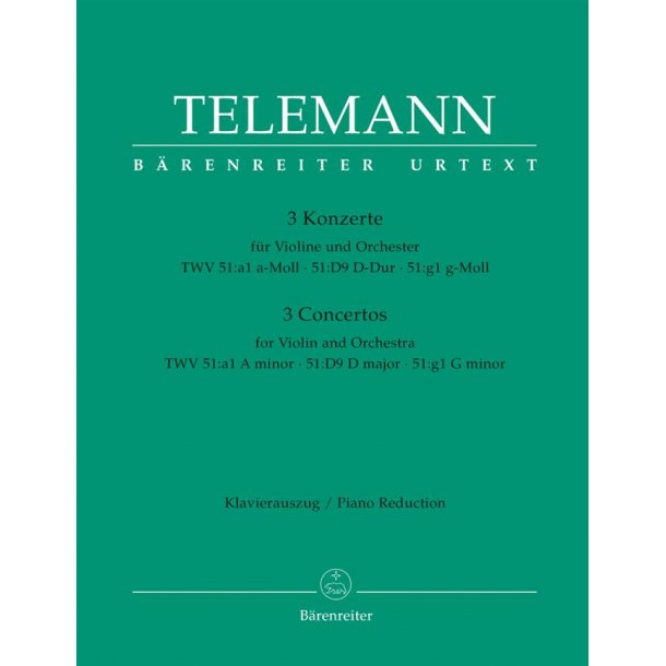 Three Concertos - Telemann, Georg Philipp