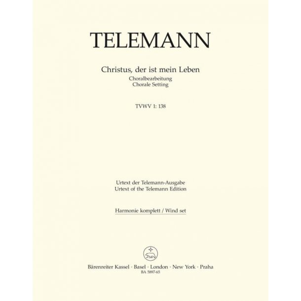 Christus, der ist mein Leben - Telemann, Georg Philipp