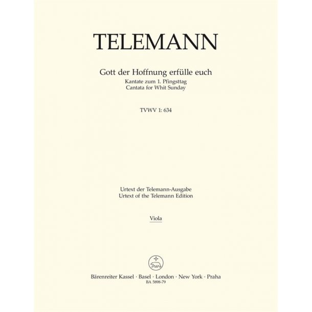 Gott der Hoffnung erf&uuml;lle euch - Telemann, Georg Philipp