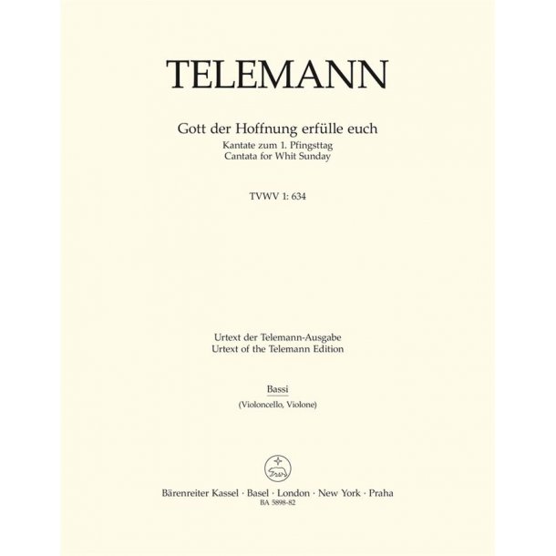Gott der Hoffnung erf&uuml;lle euch - Telemann, Georg Philipp
