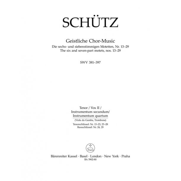 Geistliche Chor-Music - Sch&uuml;tz, Heinrich