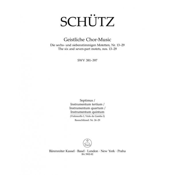 Geistliche Chor-Music - Sch&uuml;tz, Heinrich