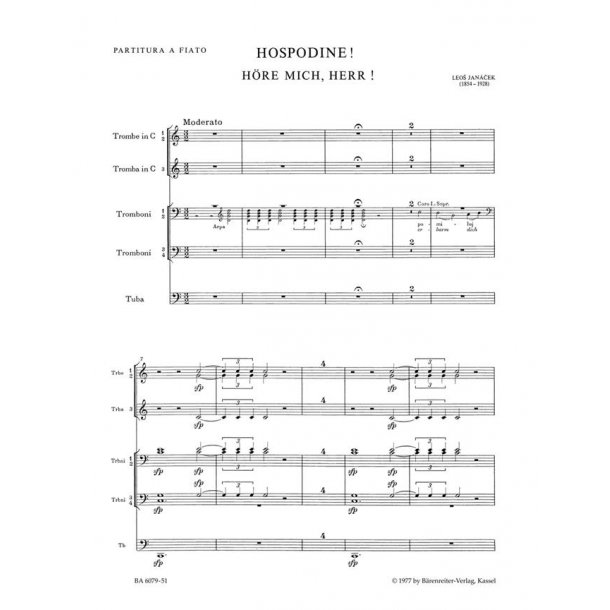Hospodine - H&ouml;re mich, Herr (Kyrie) - Jan&aacute;cek, Leos