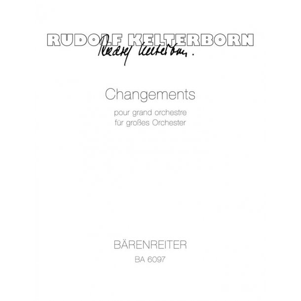 Changements - Kelterborn, Rudolf