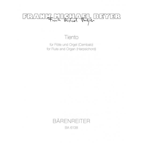 Tiento - Beyer, Frank Michael