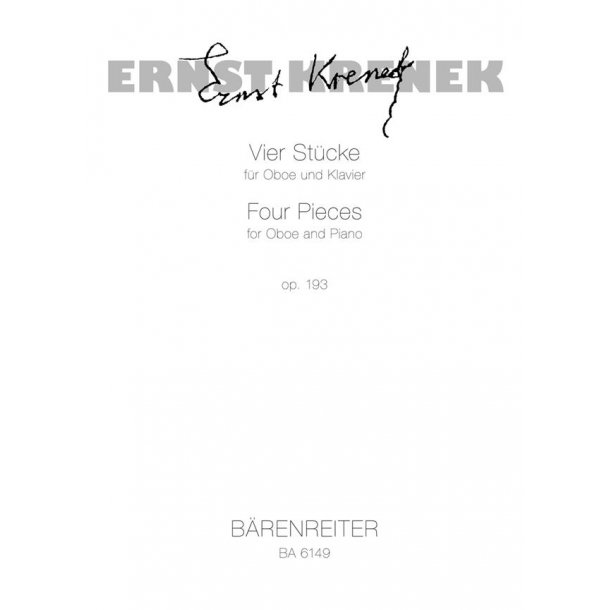 Four Pieces - Krenek, Ernst