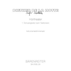 H&ouml;rtheater 1: Schwierigkeiten beim Telefonieren - Motte, Diether de la