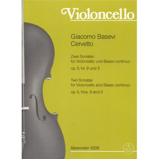 Two Sonatas - Cervetto, Giacomo Basevi