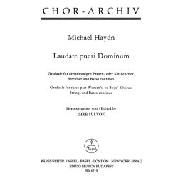 Laudate pueri Dominum - Haydn, Michael