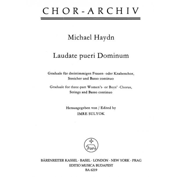 Laudate pueri Dominum - Haydn, Michael