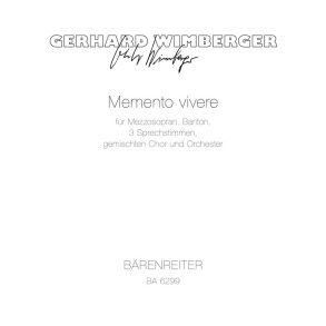 Memento vivere - Wimberger, Gerhard