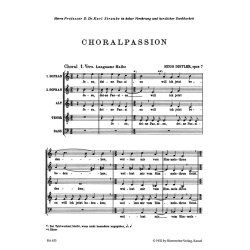 Choralpassion nach den vier Evangelien - Distler, Hugo