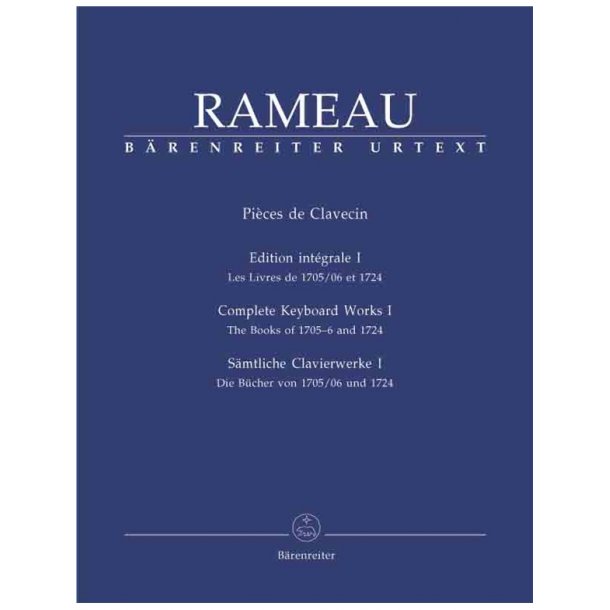 S&auml;mtliche Clavierwerke, Band I - Rameau, Jean-Philippe