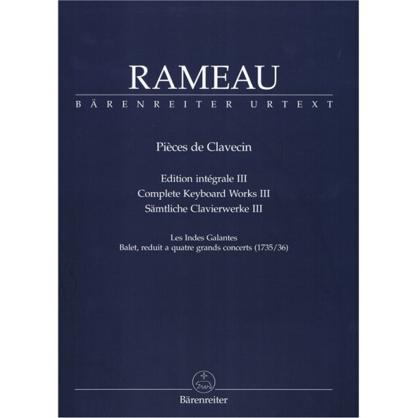 S&auml;mtliche Clavierwerke, Band III - Rameau, Jean-Philippe