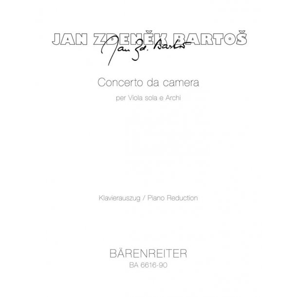 Concerto da camera - Barto&#154;, Jan Zdenek