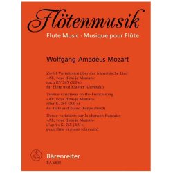 Twelve Variations on the French Song "Ah, vous dirai-je Maman" based on K. 265 (300e) - Mozart, Wolfgang Amadeus