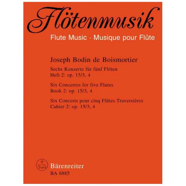 Six Concertos - Boismortier, Joseph Bodin de