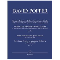Fifteen Easy Melodic-Harmonic Etudes - Popper, David