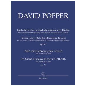 Fifteen Easy Melodic-Harmonic Etudes - Popper, David