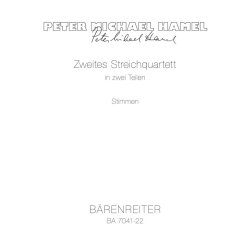 Zweites Streichquartett in zwei Teilen - Hamel, Peter Michael