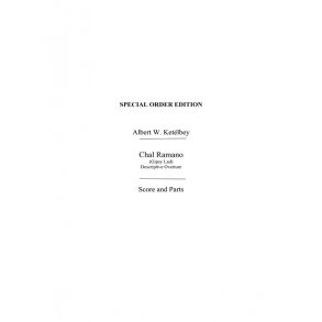 Ketelbey, Aw Chal Romano Orch Pf Sc/Pts