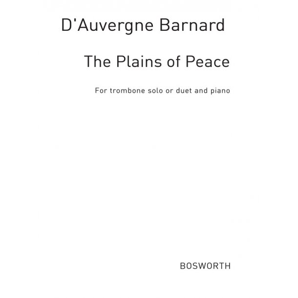 A. Barnard: Plains Of Peace for Trombone and Piano